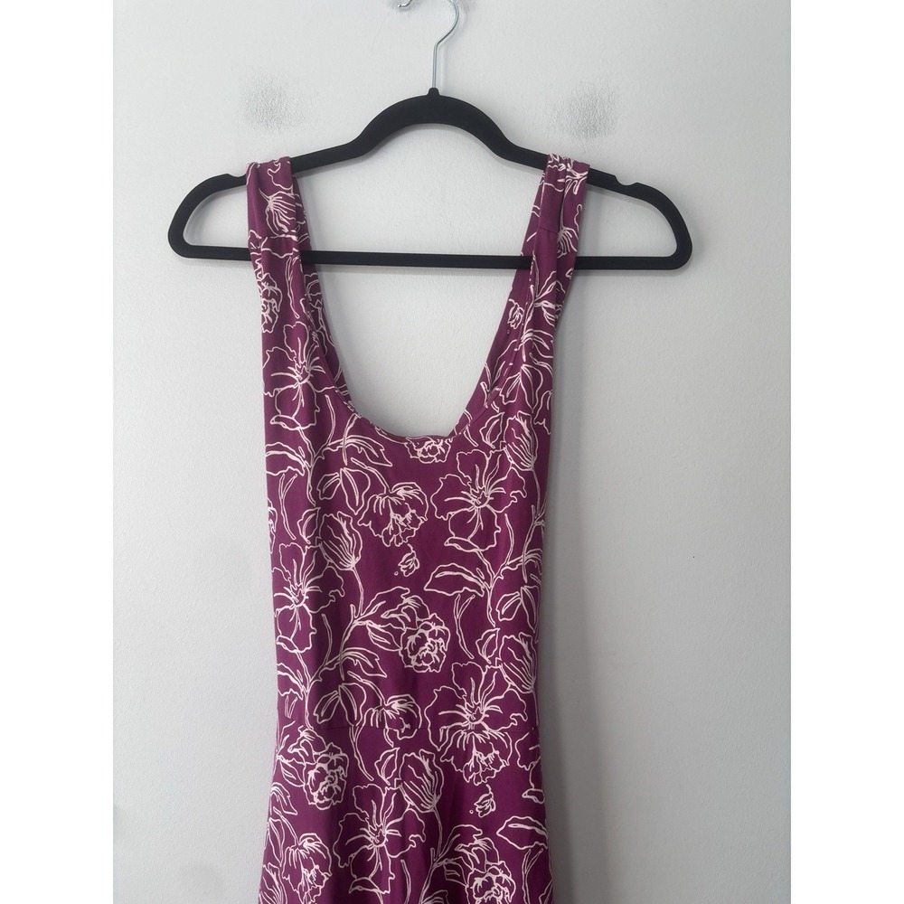 BUNDLE Pact Fit & Flare Open Back Maxi Dress Cotton Large pink & black - Picture 4 of 11